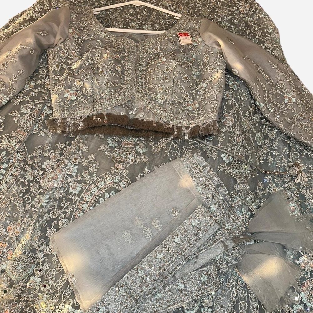 Silver Lengha Choli
